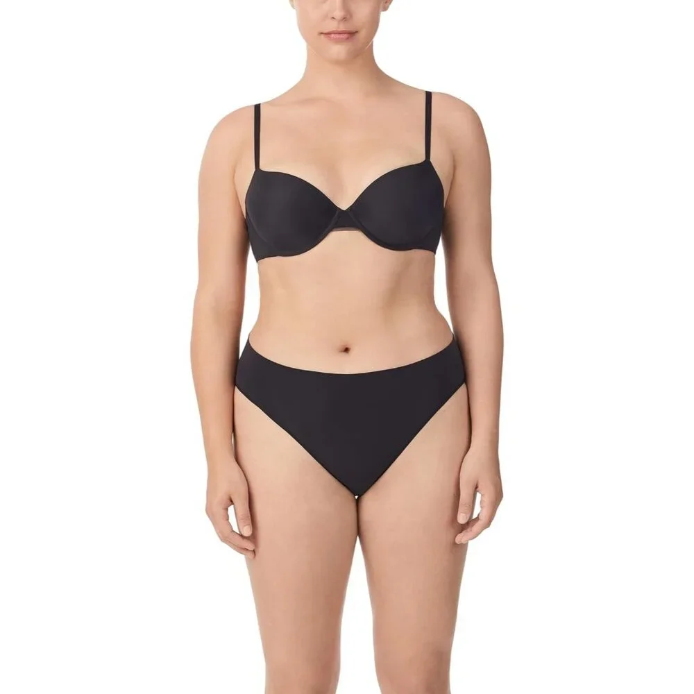 DKNY Womens Underwire Sexy T-Shirt Bra Black 32C - Picture 3 of 7